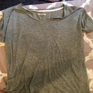 J brand grey v neck t shirt